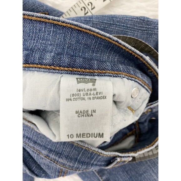 Levi’s Womens Blue Jeans Perfectly Slimming Boot Cut 512 Size 10/M Pockets - Picture 8 of 16